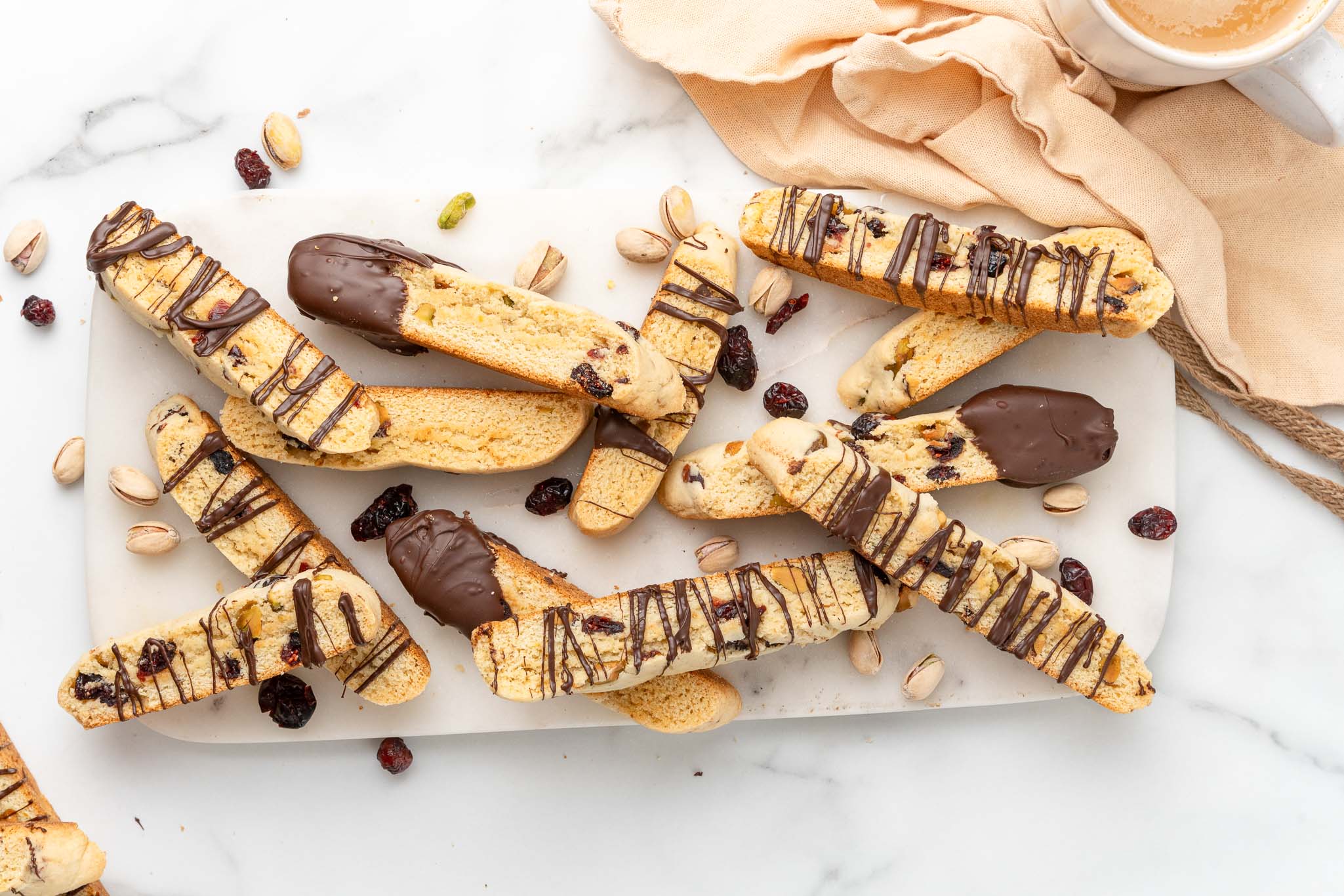 cranberry pistachio biscotti