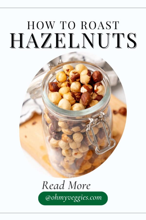 Roasting hazelnuts