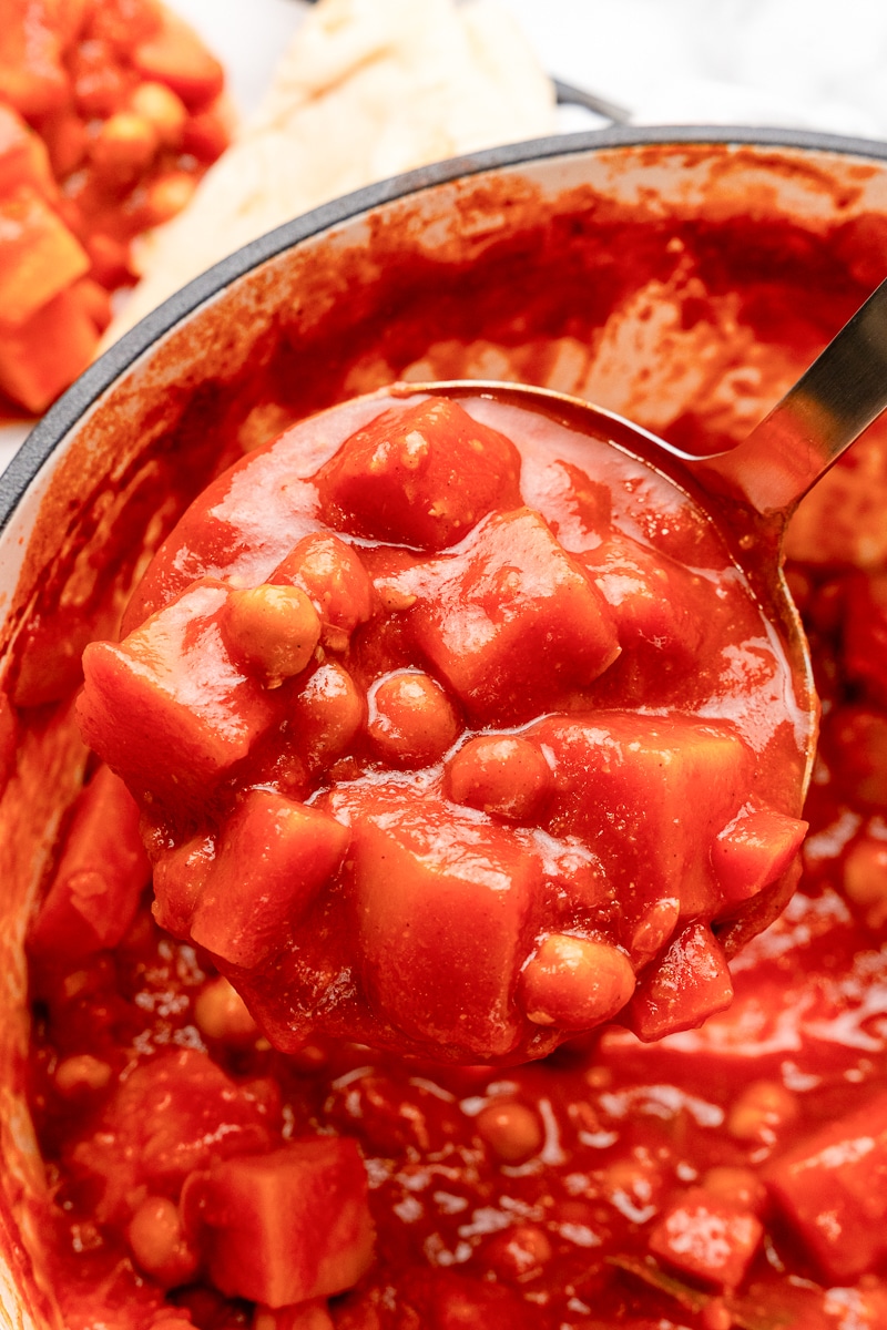 fall stew made with butternut squash