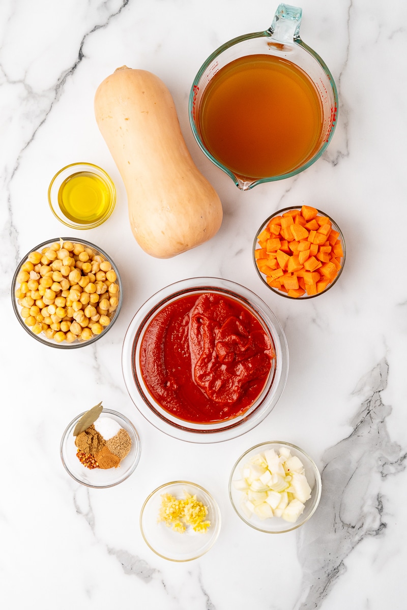 fall stew made with butternut squash