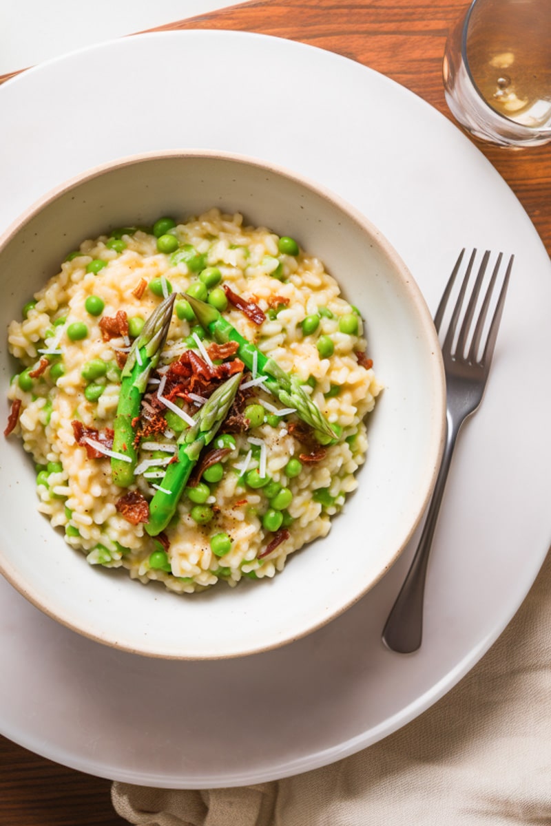 spring veggie risotto