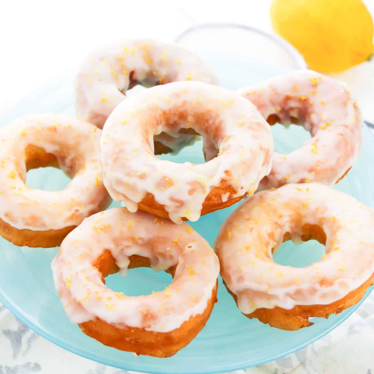 Lemon-Glazed Biscuit Donuts – Oh My Veggies